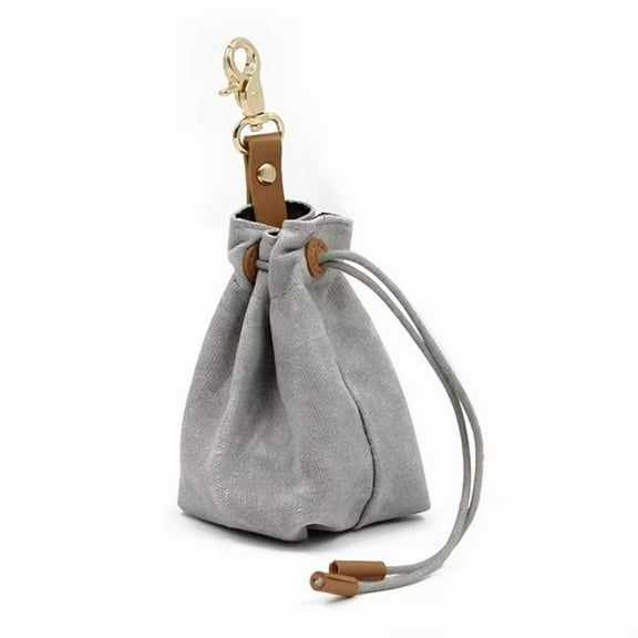 Dog Treat Pouch, Portable Training Bag with Drawstring, Waterproof - Ideal for Walking & Outdoor Activities
