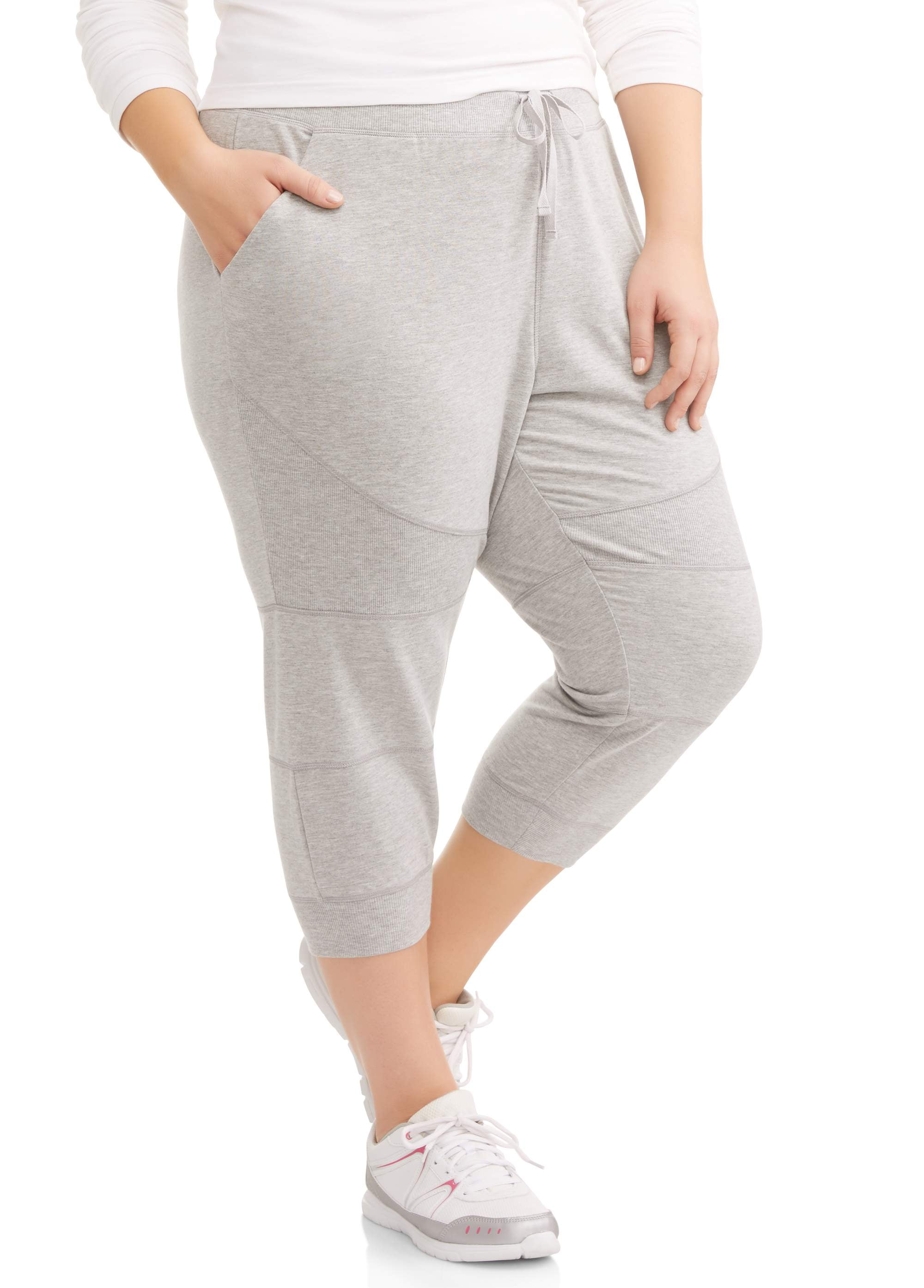 Danskin Now - Women's Plus Hybrid Athleisure Jogger - Walmart.com ...