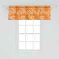 thumbnail image 2 of Ambesonne Orange Window Valance, Japanese Tree Birds Art, 54" X 18", Marigold White, 2 of 3