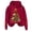 Red, variant on Womens Hooded Sweatshirts Xmas Tree Printed Loose Festive Christmas Hoodies Long Sleeve Graphic Pullover Tops (XL, Red)