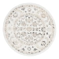thumbnail image 3 of Unique Loom Aurelia Collection Area Rug - Hadrian (3' Round Ivory/Blue), 3 of 7