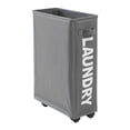 thumbnail image 2 of Aluminum frame laundry basket foldable ultra-thin laundry basket with brake function, 2 of 14