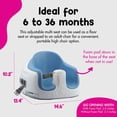 thumbnail image 3 of Asiento para bebé Bumbo 3 en 1 multiasiento azul de 6 a 36 meses, 3 of 9