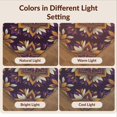 thumbnail image 7 of Design&I 2'x3' Washable Throw Rug Low Profile Daily Traffic Ready Accent Para Abstract Vintage Border Bedside Alfombras Cuartos Purple Boho Refined for Hallway, Laundry Room, 7 of 7