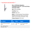 thumbnail image 2 of Rear Left Window Regulator - Compatible with 2013 - 2019 Ford Police Interceptor Utility 2014 2015 2016 2017 2018, 2 of 2