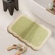 thumbnail image 5 of Felpudo de baño de imitación de lana de oveja, estilo cremoso | Alfombra de poliéster suave y afelpada, antideslizante, con reverso de goma, absorbente de agua | Alfombra moderna para ducha,, 5 of 6