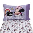 thumbnail image 2 of Disney Minnie Mouse I am Awesome 2 Piece Toddler Sheet Set, 2 of 9