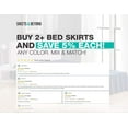 thumbnail image 5 of Sheets & Beyond Solid Microfiber 14" Bed Skirt, Twin, Black, 5 of 5