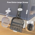 thumbnail image 6 of Pawzroad Large Cat Litter Box with Lid, Double-Layer Leak-Proof Litter Box with Cover, Enclosed & Odor Control, Gray, 6 of 12