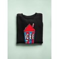 thumbnail image 3 of Classic Cup Design - Retro ICEE 'Coldest Drink In Town' Sweatshirt Women's, 3 of 4