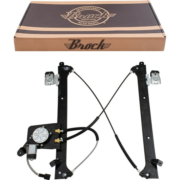 Brock Window Regulator w/ Motor for 2001-2006 Silverado 1500 Rear Right 19301980