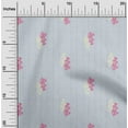 thumbnail image 1 of oneOone Georgette Viscose Fabric Stripe & Floral Artistic Printed Craft Fabric BTY 42 Inch Wide, 1 of 4