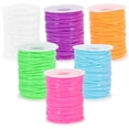 thumbnail image 2 of QIFULL 6 Rolls of Festival Craft Supply Lanyard String Kit Blue Lanyard Making DIY Handicrafts, 2 of 5
