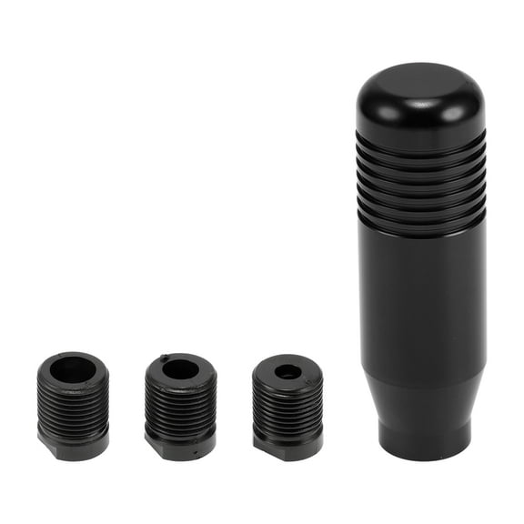 Unique Bargains 8.5cm Gear Shifter Knob Aluminum Alloy Car for Automatic and Manual Vehicle with 3 Adapter Black 1 Set