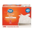 thumbnail image 1 of Great Value Sacs de Cuisine, 34L, 40sacs, 1 of 2
