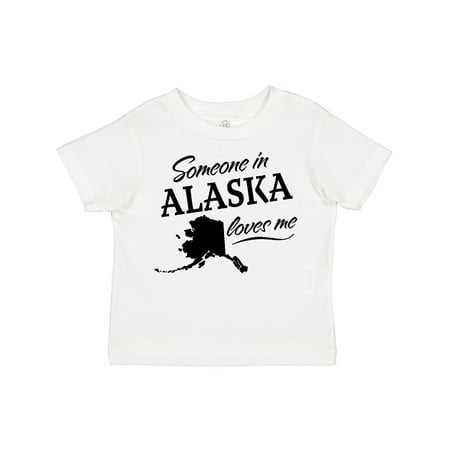 

Inktastic Someone in Alaska Loves Me Gift Toddler Boy or Toddler Girl T-Shirt