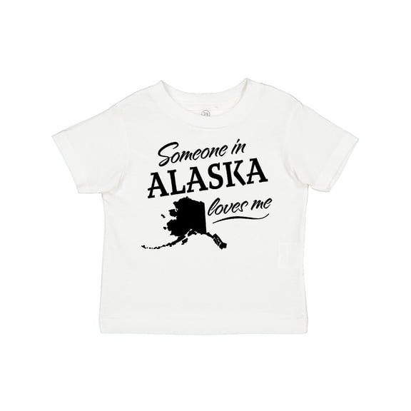 Inktastic Someone in Alaska Loves Me Boys or Girls Toddler T-Shirt