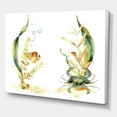 thumbnail image 3 of Designart ' Tropical Fish With Air Bubble and Algae ' Traditional Canvas Wall Art Print, 3 of 3