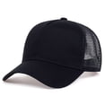thumbnail image 3 of WEIYLL Baseball Cap Men Basic Solid Color Light Board Breathable Summer Sunshade Net Black Beach Hats One Size, 3 of 3