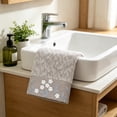 thumbnail image 1 of Gentle Floral Embroidered Towel Natural Fiber Body Friendly Soft Absorbent Suitable For Home Use Face And Hand Towels And Bathroom Daily Use, 1 of 6