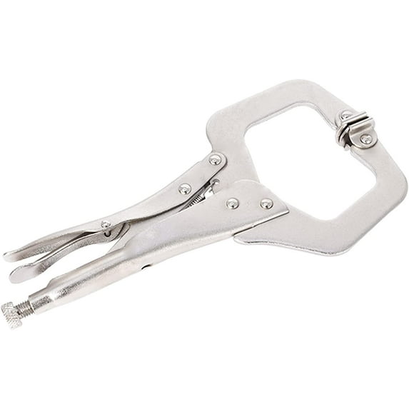 waltyotur 11 inch C-Shaped Clamp for Workshop Family Farm and Car with Rotary Pad 5 Pieces