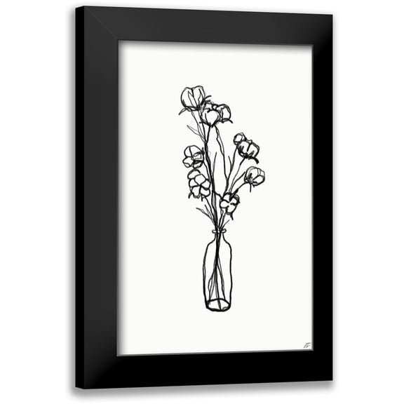 Lee, Judson 10x14 Black Modern Framed Museum Art Print Titled - Floral Arrangement IV