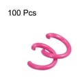 thumbnail image 3 of Unique Bargains Open Jump Rings, 8mm Colorful O-ring Connectors for DIY Crafts Jewelry Making, Carbon Steel, Rose Red, 100Pack, 3 of 5