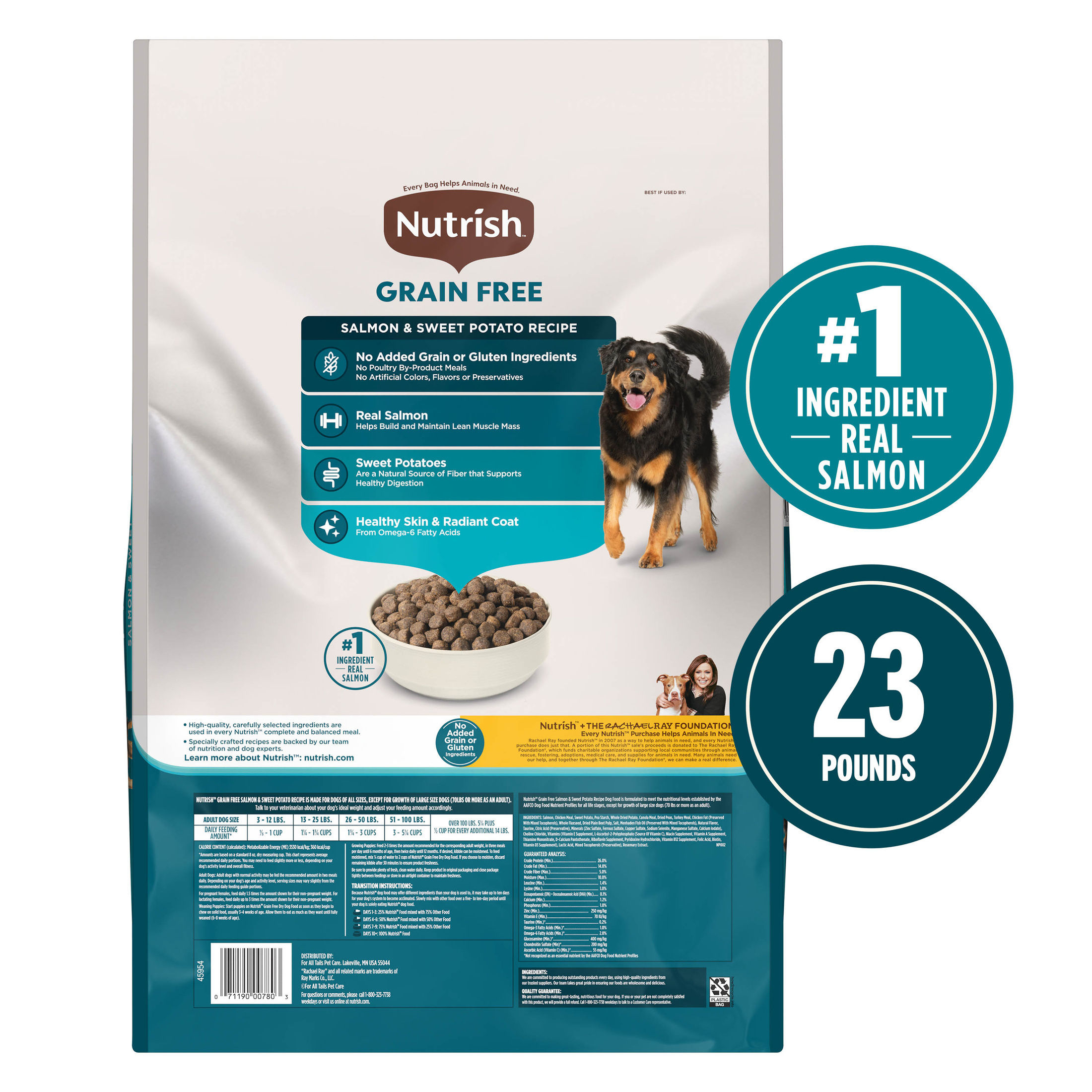 Nutrish Grain Free Salmon & Sweet Potato Recipe, 23 lb photo 2