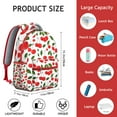 thumbnail image 6 of Lightweight School Bag with Aesthetic Cherry Illustration, Cherry Lovers’ Pink Fruit Backpack, Compact Travel Backpack for Commute, 6 of 6