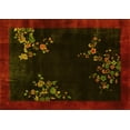 thumbnail image 1 of Ahgly Company Indoor Rectangle Oriental Yellow Asian Inspired Area Rugs, 8' x 10', 1 of 4