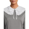 thumbnail image 3 of No Boundaries Adult Women's White Scalloped Collar, 3 of 4