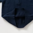 thumbnail image 5 of AHTJRT Sweatshirt for Kids Girls Boys Lapel Quarter Zip Long Sleeve Pullover Shirts Fall Spring Outdoor Sports Active Golf Athletic Tee Shirts Navy 7-8 Years, 5 of 9