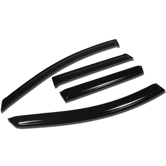 DNA Motoring WVS-188 For 2009 to 2014 Nissan Murano Z51 4pcs Window Vent Visor Deflector Rain Guard (Dark Smoke) 10 11 12 13