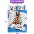 thumbnail image 5 of Happy Father's Day Best German Shepherd Cool Dad Ever Quilt Bedding Set Alsatian Dog Lover Gifts 1 Blanket Bed Cover 2 Pillowcases - 12007, 5 of 5