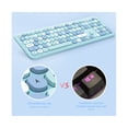 thumbnail image 5 of MOFII 1 Set Wireless Keyboard Colorful Mute 2.4G 1600DPI Optical USB Mouse Computer Accessories for Office - Purple, 5 of 5