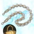 thumbnail image 3 of Elegante correa de cadena de repuesto para mujer, creativa, duradera y desmontable, cadena de acrílico. sin Cuenta 84cm, 3 of 7