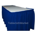 thumbnail image 2 of 14' ft royal blue POLYESTER PLEATED TABLE SKIRT skirting show Catering DJ", 2 of 3