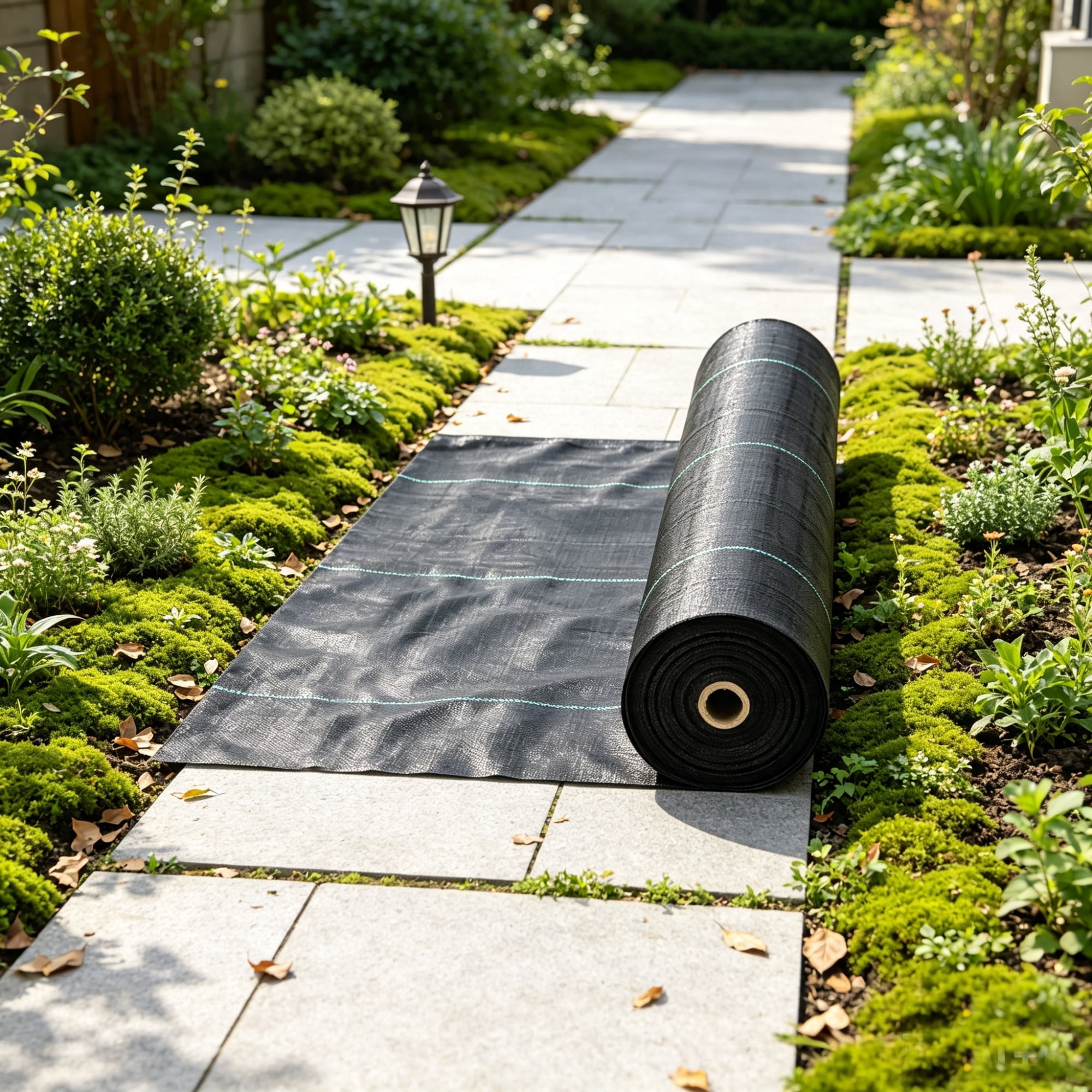 3' x 300' Heavy Duty Weed Barrier Landscape Fabric, Woven PP Geotextile Ground Cover for Driveways