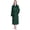 Emerald Green, variant on Black Women Robe Fleece Plush Soft, Fluffy Fuzzy Cozy Warm Lightweight Bathrobe, Shower Spa House Long Robe for Women, S/M
