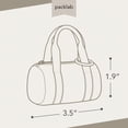 thumbnail image 4 of packlab Micro Nano Duffel Keychain – Small Black Duffel Coin Purse for Lip Balm, Earbuds, or Cash, 4 of 7