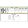 thumbnail image 3 of Camisas s Para Hombre Hombres Casual Tops Camisa Lino Rayas Cuello Camisa de manga larga Botones de Blusa superior suelta (Beige, 3XL), 3 of 6