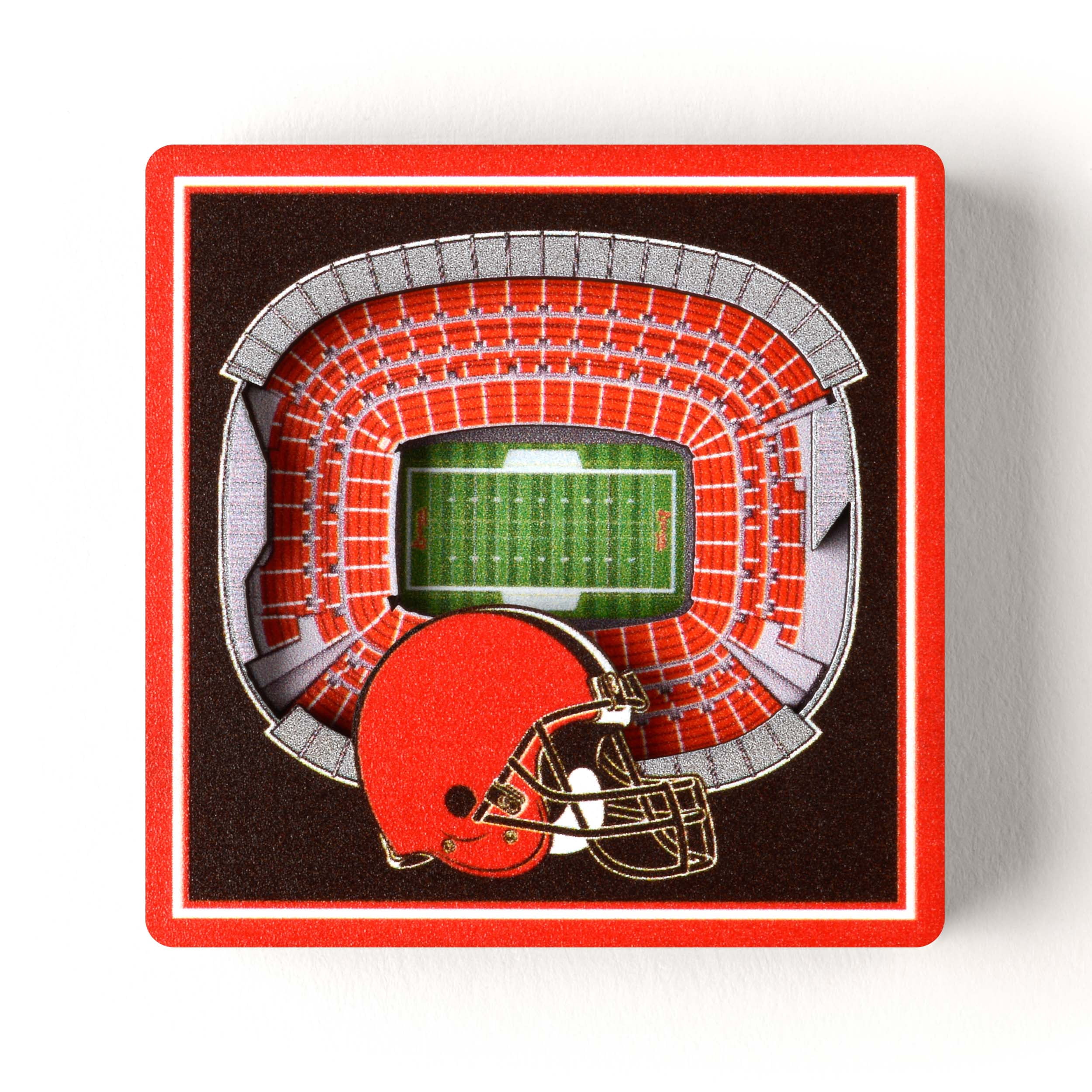 YouTheFan NFL Cleveland Browns 3D StadiumView Magnet