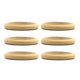 thumbnail image 3 of 3 6 pulseras redondas de madera lisa natural sin terminar de 68 mm (2,68 pulgadas), 3 of 4