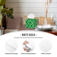 thumbnail image 3 of Lsque St Patrick's Day Printed Tissue Box Cover Holder, Facial Paper Organizer Dispenser,Square with Bottom Belt, PVC Leather Decorative Organizer, 3 of 7