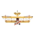 thumbnail image 3 of c1918 Yellow Curtiss Biplane Model Sculpture, 3 of 5