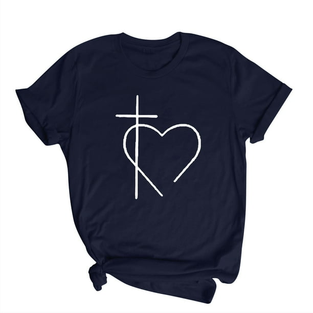 Blusas de Manga Corta para las Mujeres Divertida Impresión Cuello Redondo Camiseta Vintage, Blusas de Primavera para las Mujeres