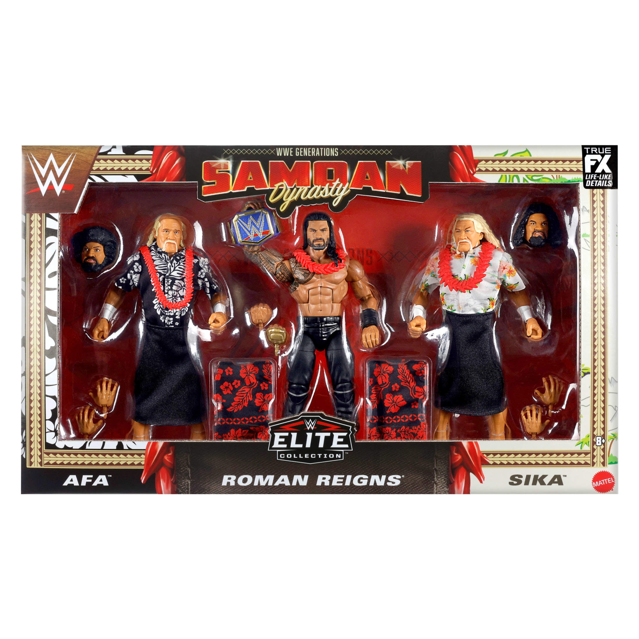 【値下げ！】WWE ローマン レインズ ワイルド サモアンズ フィギュア セット WWE Elite Samoan Dynasty Pack of 3 Action Figures with