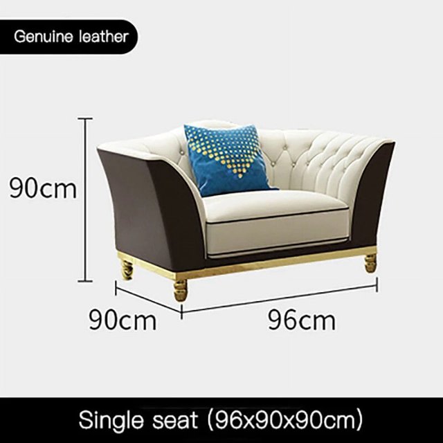 New Style Light Luxury Palace Style Simple Leather Sofa Modern Master Design Fashionable Home Furniture Set For Living Room My Lux Decor Round
