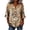 Beige, variant on YVNAURA Women's Floral Blouse 2026 V Neck 3/4 Sleeve Loose Fit Button Front Art Flower Print Tunic Dressy Casual Summer Tops Lightweight Flowy Shirt for Office Beach Vacation, Pink, L