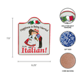 thumbnail image 3 of "I-Tal Italian: Ceramic Multicolor Cheeseboard with Cork Backing ", 3 of 4